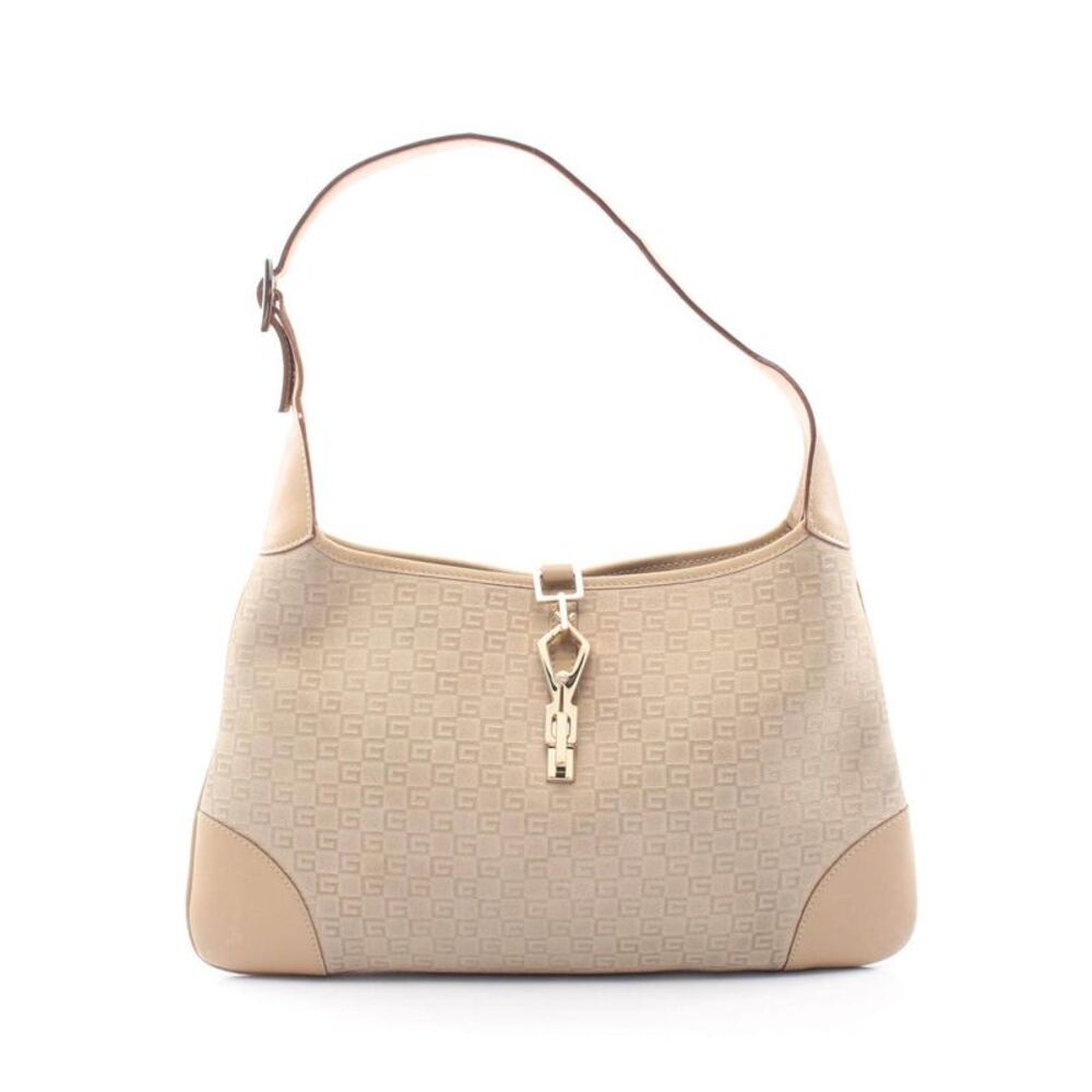 Gucci Kandinsky G logo embossed suede leather shoulder bag